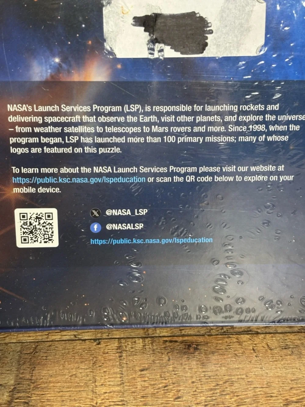 NASA LSP Launch Services Program EARTH'S BRIDGE TO SPACE 100 Pc Jigsaw Puzzle